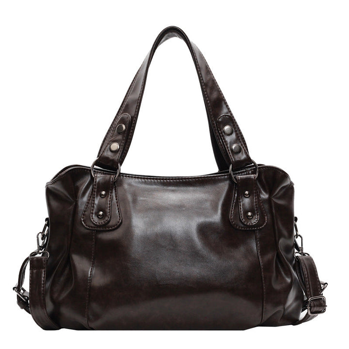 Retro casual high-end niche shoulder tote bag